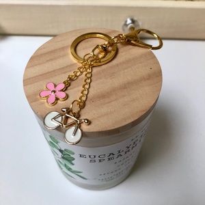 Flower Bicycle Keycharm